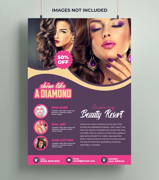 Spa and beauty flyer