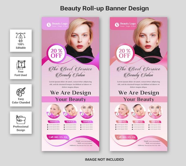 Spa amp Beauty Rollup Banner