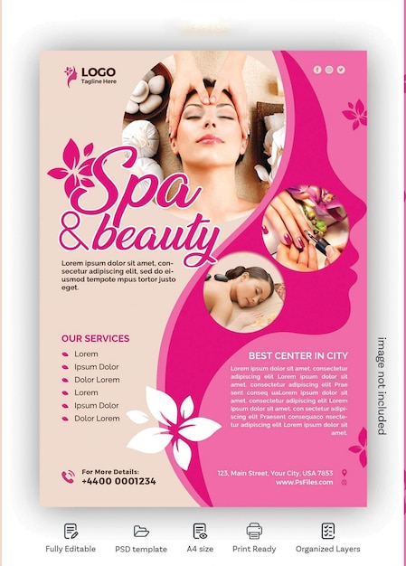 Spa and Beauty Salon Flyer