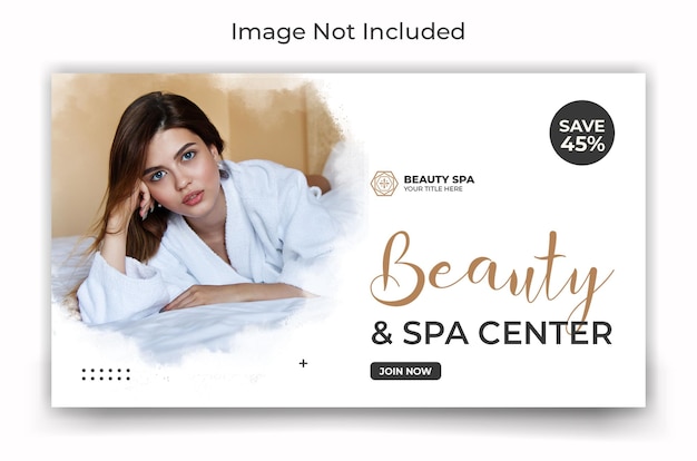 PSD spa beauty vlogger youtube channel video thumbnail