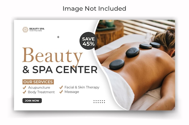 PSD spa beauty vlogger youtube channel video thumbnail