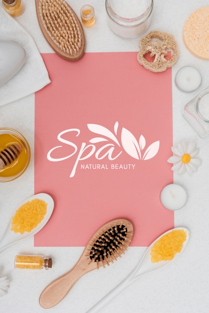 PSD cura della spa con prodotti naturali