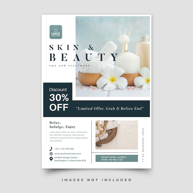 spa flyer template