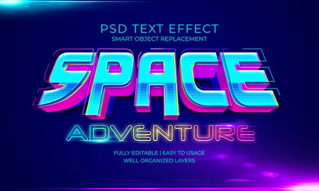 宇宙冒険テキスト効果