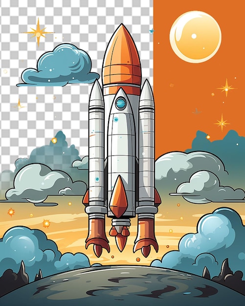 PSD illustrazione png del concetto spaziale