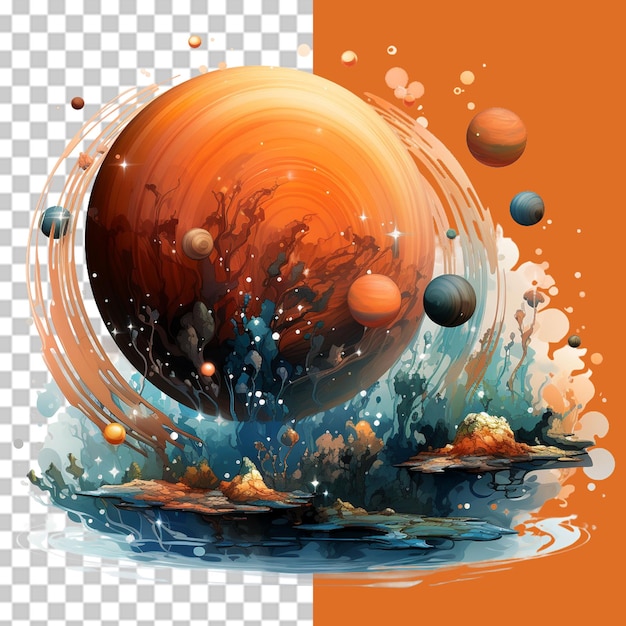 Space concept png illustration