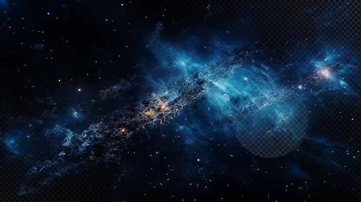 PSD space dark universe in transparent background