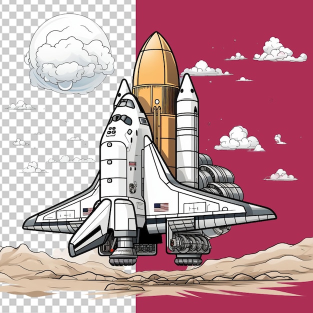 PSD space day png illustration