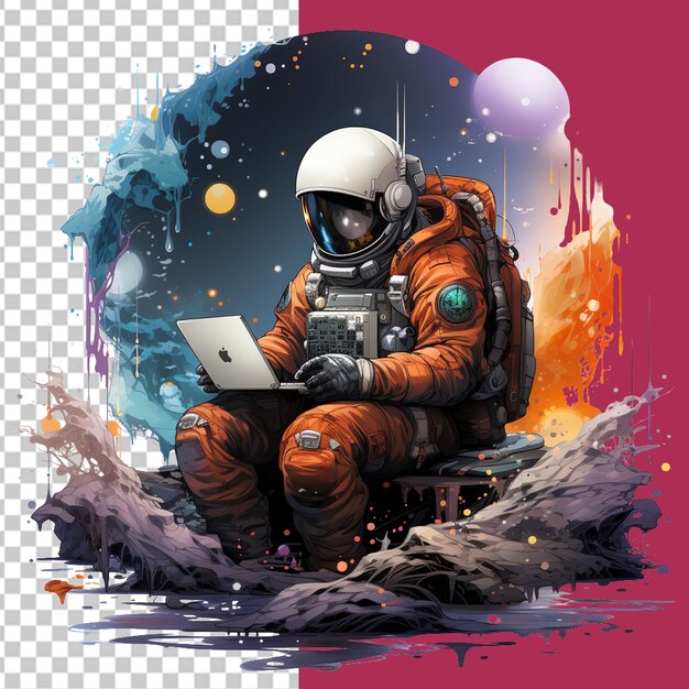 PSD space day png illustration