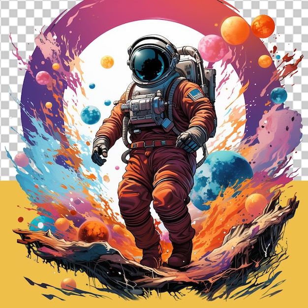 PSD space day png illustration