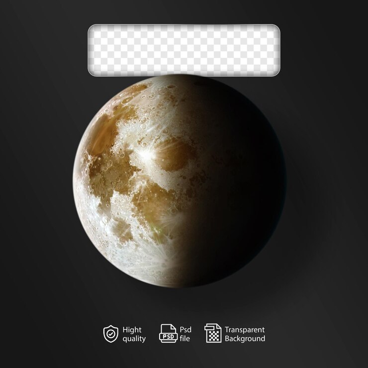 PSD スペースプラネット 透明ファイル 3dレンダリング
