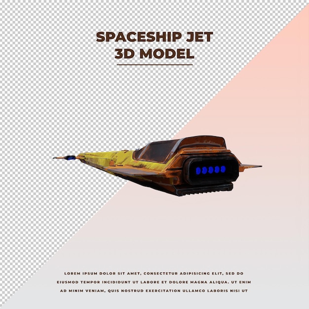 PSD space ship jet