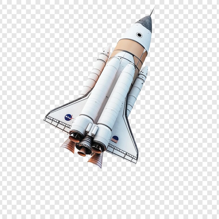 PSD space shuttle ascending powerful rocket launch space exploration