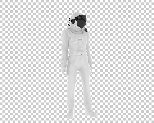 Space suit isolated on transparent background 3d rendering illustration