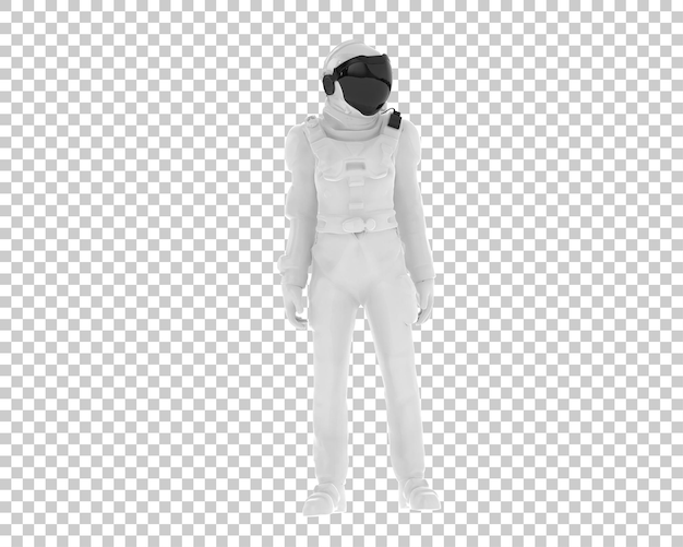 Space suit isolated on transparent background 3d rendering illustration