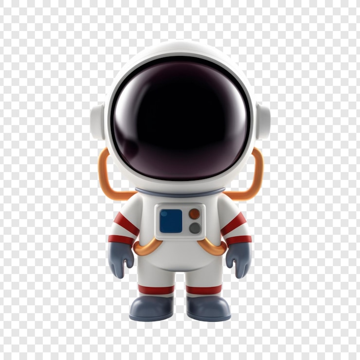 PSD a space suit with an astronaut on the back
