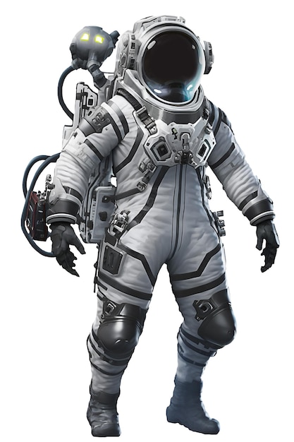 Space suits isolated on white background Ai generated