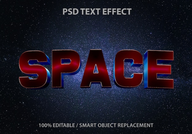 Space text effect