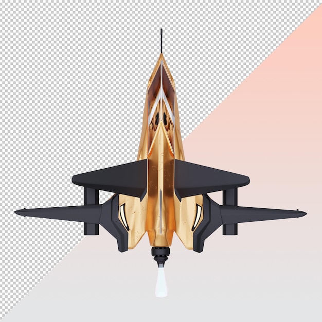 PSD spaceship isolated