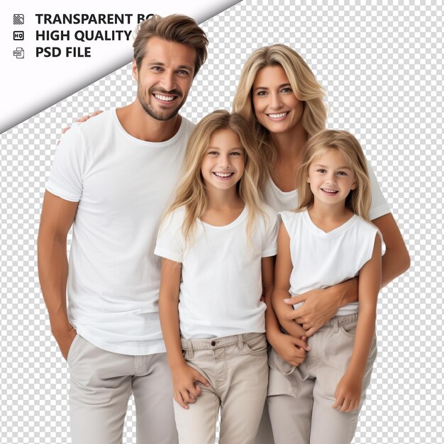 PSD spacious white family ultra realistic style white backgro