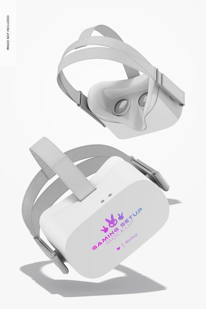 Spadająca makieta okularów VR