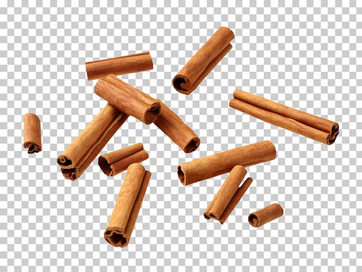 PSD spadające laski cynamonu na przezroczystym tle png psd
