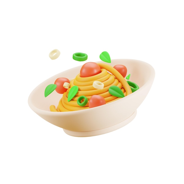 Spaghetti 3D Icon Żywność i napoje