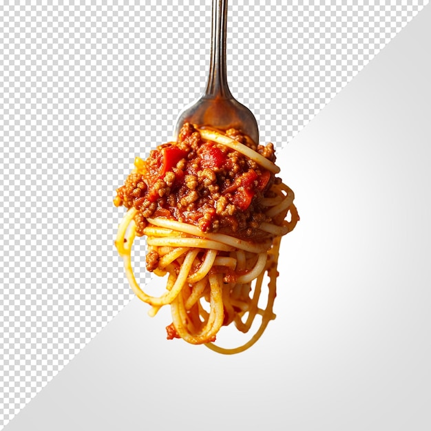 PSD spaghetti bolognese isolated