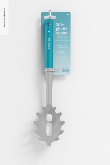 Spaghetti spoon mockup