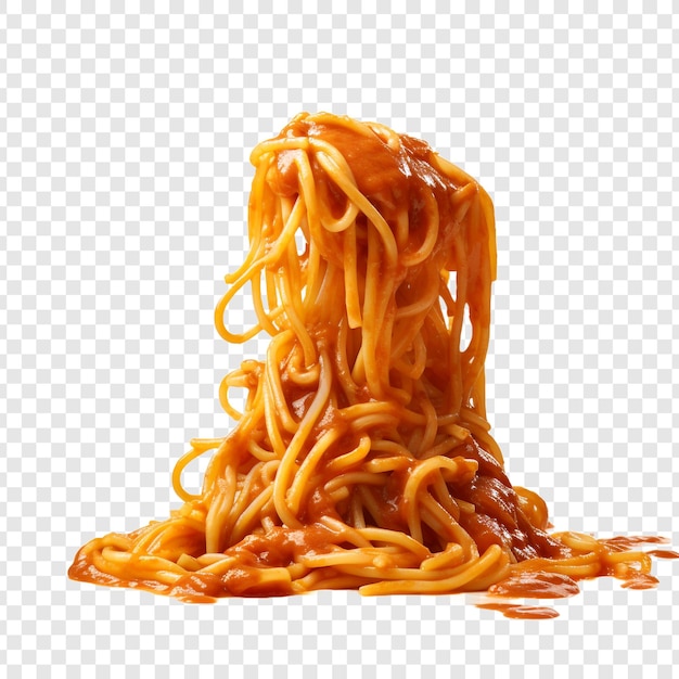PSD spaghetti wyizolowane na przezroczystym tle