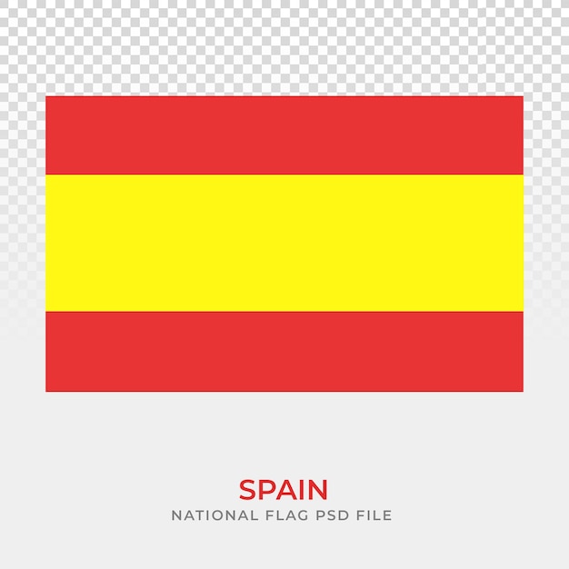 PSD spanje nationale vlag ontwerp