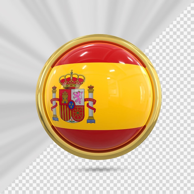 PSD spanje vlagpictogram met goud 3d render