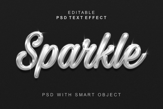 Sparkle 3d-teksteffect