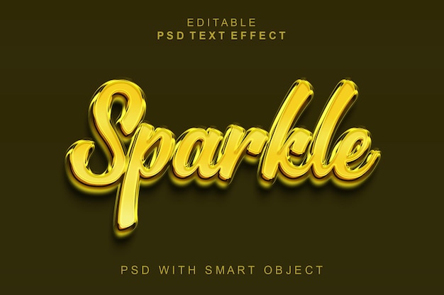 Sparkle 3d-teksteffect