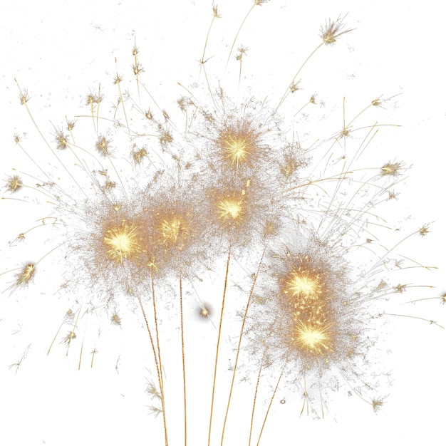 sparkler on transparent background