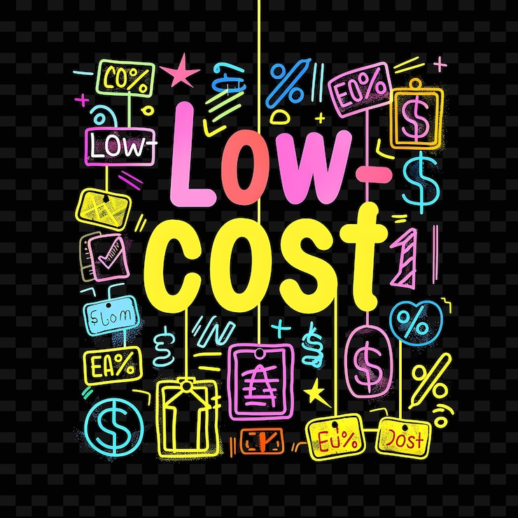 PSD sparkling neon luminescence of low cost text with bright neo png y2k inspired decorative