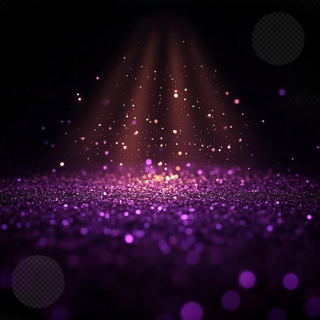 Sparkling Purple Glitter met Spotlight