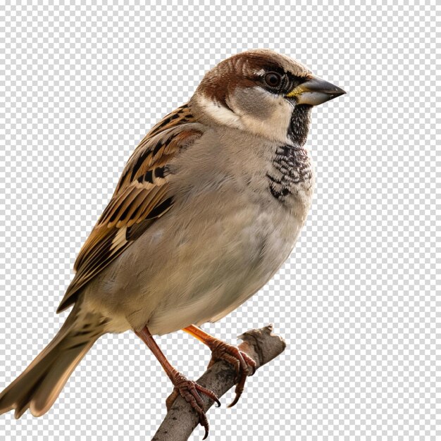 PSD sparrow isolated on transparent background