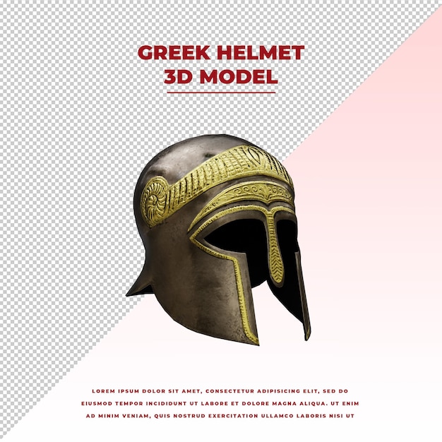 PSD spartan greek helmet