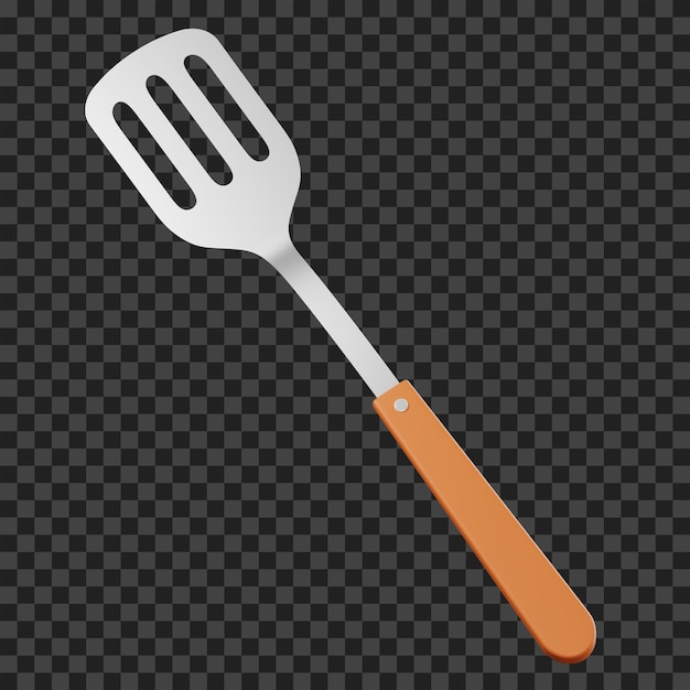 Spatula 3d illustration spatula 3d icon