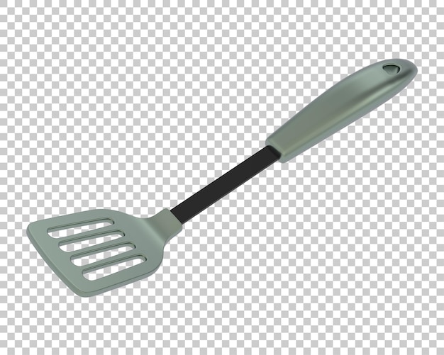 Spatula on transparent background 3d rendering illustration