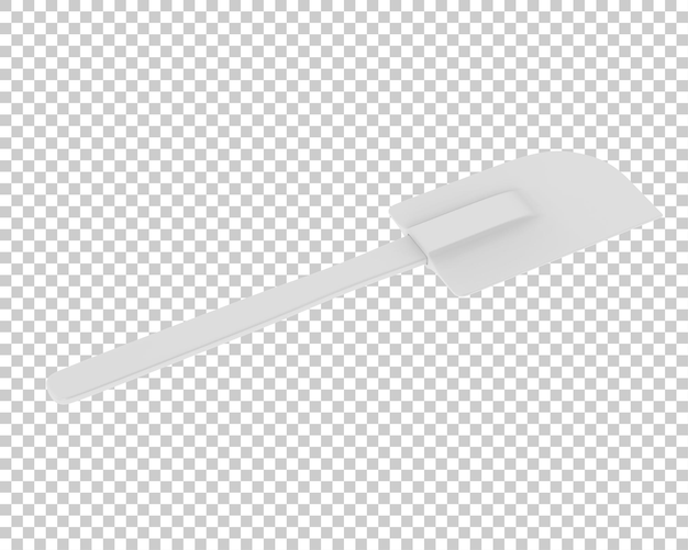 Spatula on transparent background 3d rendering illustration