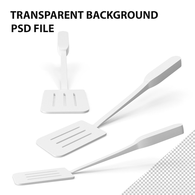 PSD utensili per spatole png bianco