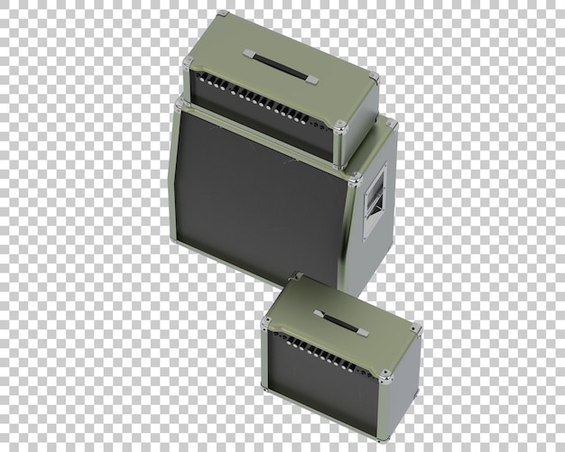 PSD speaker isolated on transparent background 3d rendering illustration