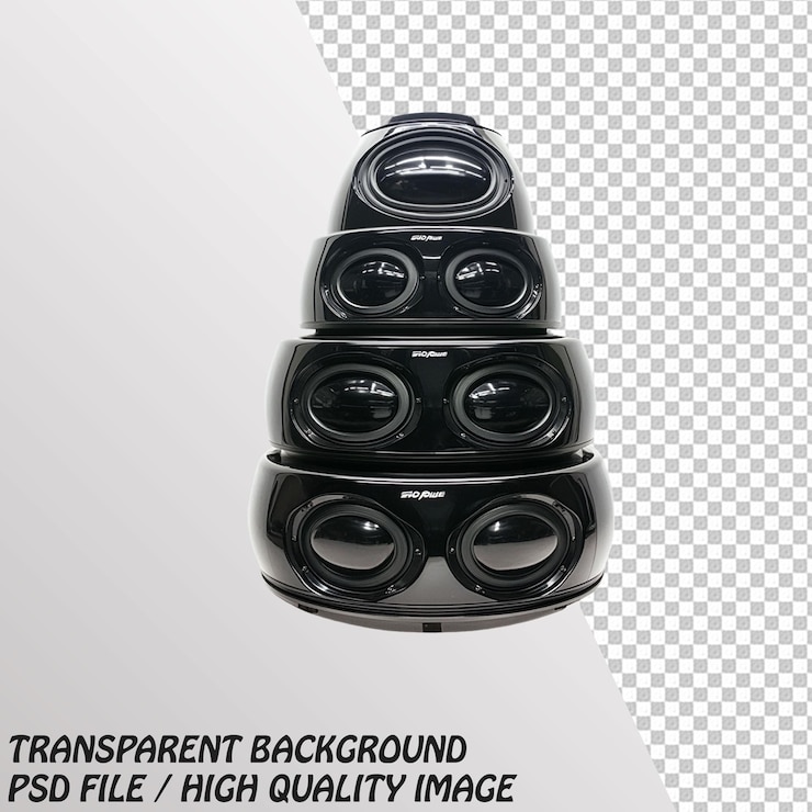 PSD speaker isolated on transparent background psd file