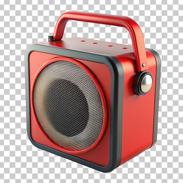 PSD speaker isolated on transparent background