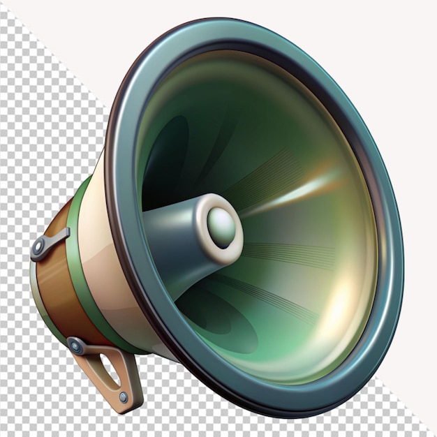 PSD speaker on transparent background