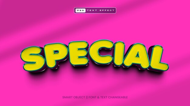 Speciaal 3D-teksteffect voor cartoons