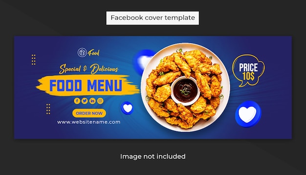 Специальная распродажа курицы в социальных сетях дизайн обложки facebook