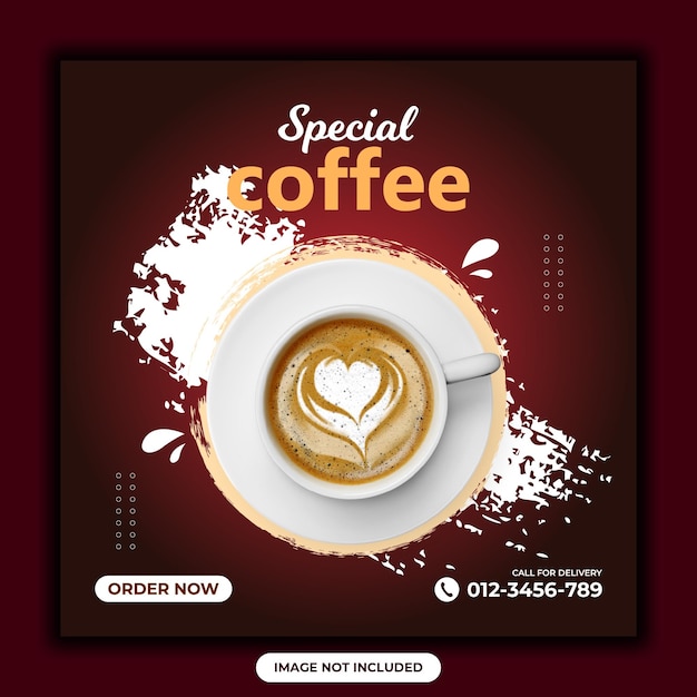 Special coffee social media post design